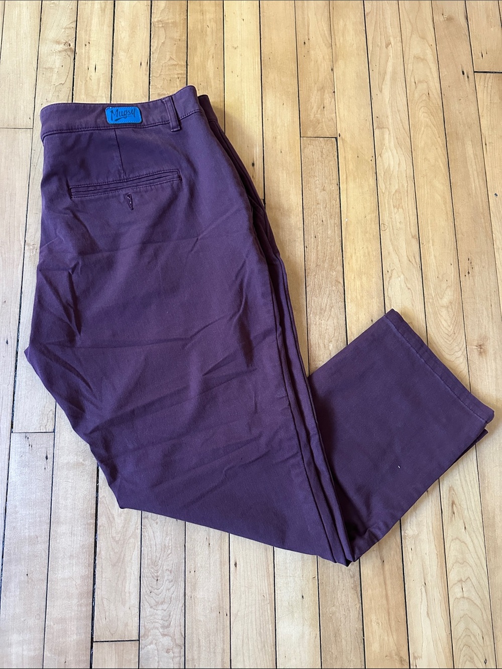 Men's Plum Chino Pants by Mugsy